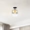 Designers Fountain Gatsby 8.5 in. 1-Light Matte Black Mid-Century Modern Semi Flush Mount with Gold Ombre Shade D306M-SF-MB - alternate 6